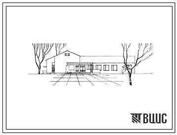 Фасады Типовой проект 264-12-58 Клуб со зрительным залом на 150 мест, для строительства во 2 и 3 строительно-климатических зонах. Для сельского строительства.