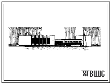 Фасады Типовой проект 264-12-43 Клуб на 200 мест, сблокированный с административным зданием (проектом предусмотрено строительство здания со спортзалом и без него). Для строительства в Белорусской ССР. Расчетная наружная температура -25 0С.