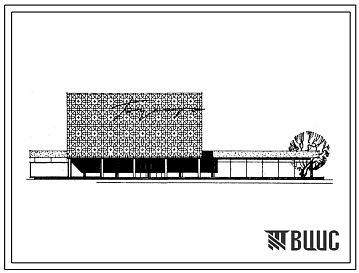 Фасады Типовой проект 262-13-13СП Широкоформатный кинотеатр на 800 мест