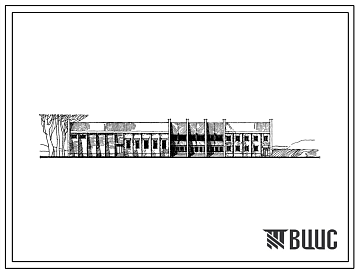 Фасады Типовой проект 266-12-61 Клуб на 300 мест со спортзалом.