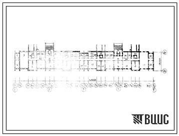 Фасады Типовой проект Б-1-1550-80.312 Помещения общественного назначения в подвале 9-этажного кирпичного 4-секционного дома, скомпонованного из 4 блок-секций 85-012/1, (убежище на 1550 человек, размеры убежища 103,02м на 13,02м, режимы вентиляции 1,2,3).