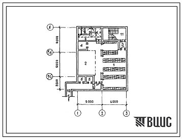 Фасады Типовой проект А-II,III,IV-150(414-1-26.86) Помещение учебных классов в подвале административно-бытового корпуса хлебзавода мощностью 45 тонн хлебобулочных изделий  в сутки, (убежище на 150 человек, размеры убежища 15м на 12м, режимы вентиляции 1,2).