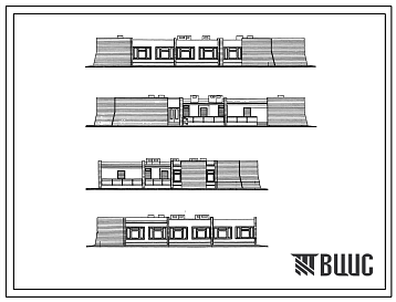 Фасады Типовой проект 244-6-4.85 Спальный корпус на 40 мест